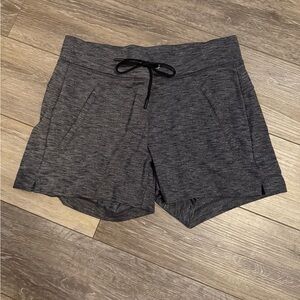 Athleta Gray Athletic Shorts with Drawstring Waist